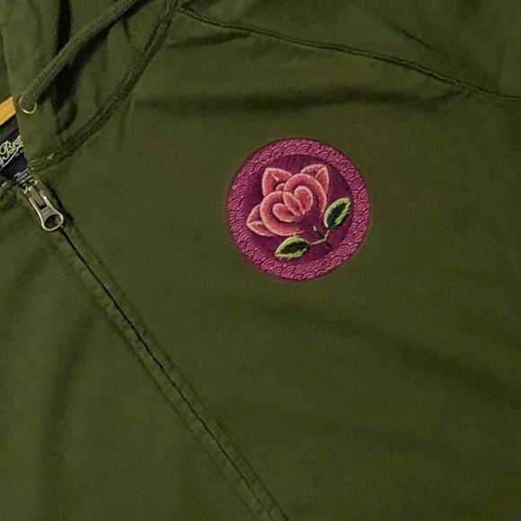 Lucky Brand Hoodie Embroidered Zip Sweatshirt Dragon Design Vintage Artwear  XL - Picture 7 of 12